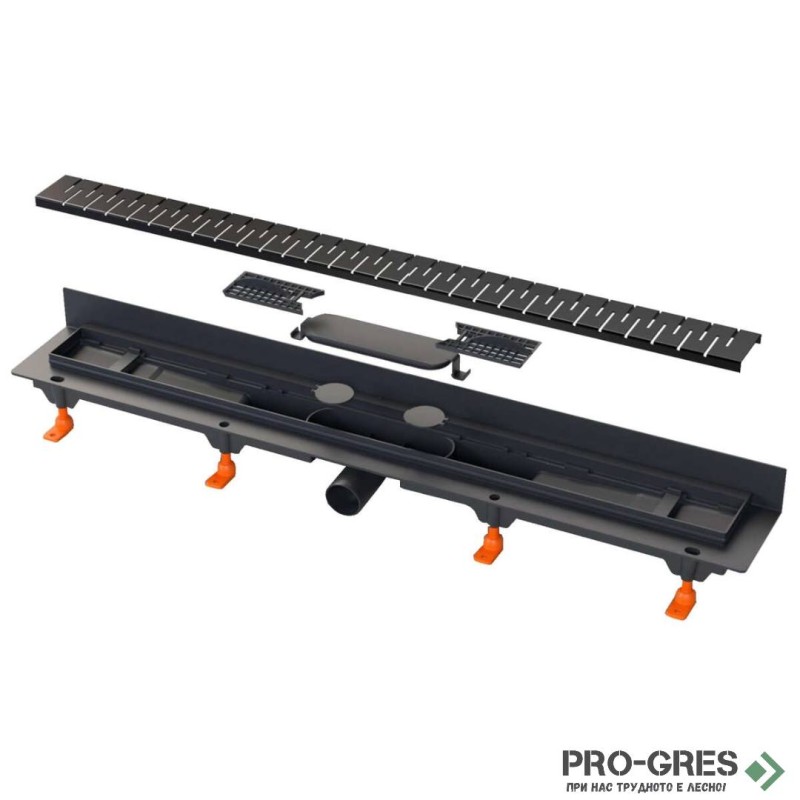Лентов сифон черен мат 85 см MCH Medium CH 850/50 MC