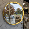 Кръгло LED огледало с нагревател Manillons Torrent BOLERO Ø80 см – драскано злато Кръгло LED огледало с нагревател Manillons Torrent BOLERO Ø80 см – драскано злато