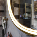 Кръгло LED огледало с нагревател Manillons Torrent BOLERO Ø80 см – драскано злато Кръгло LED огледало с нагревател Manillons Torrent BOLERO Ø80 см – драскано злато