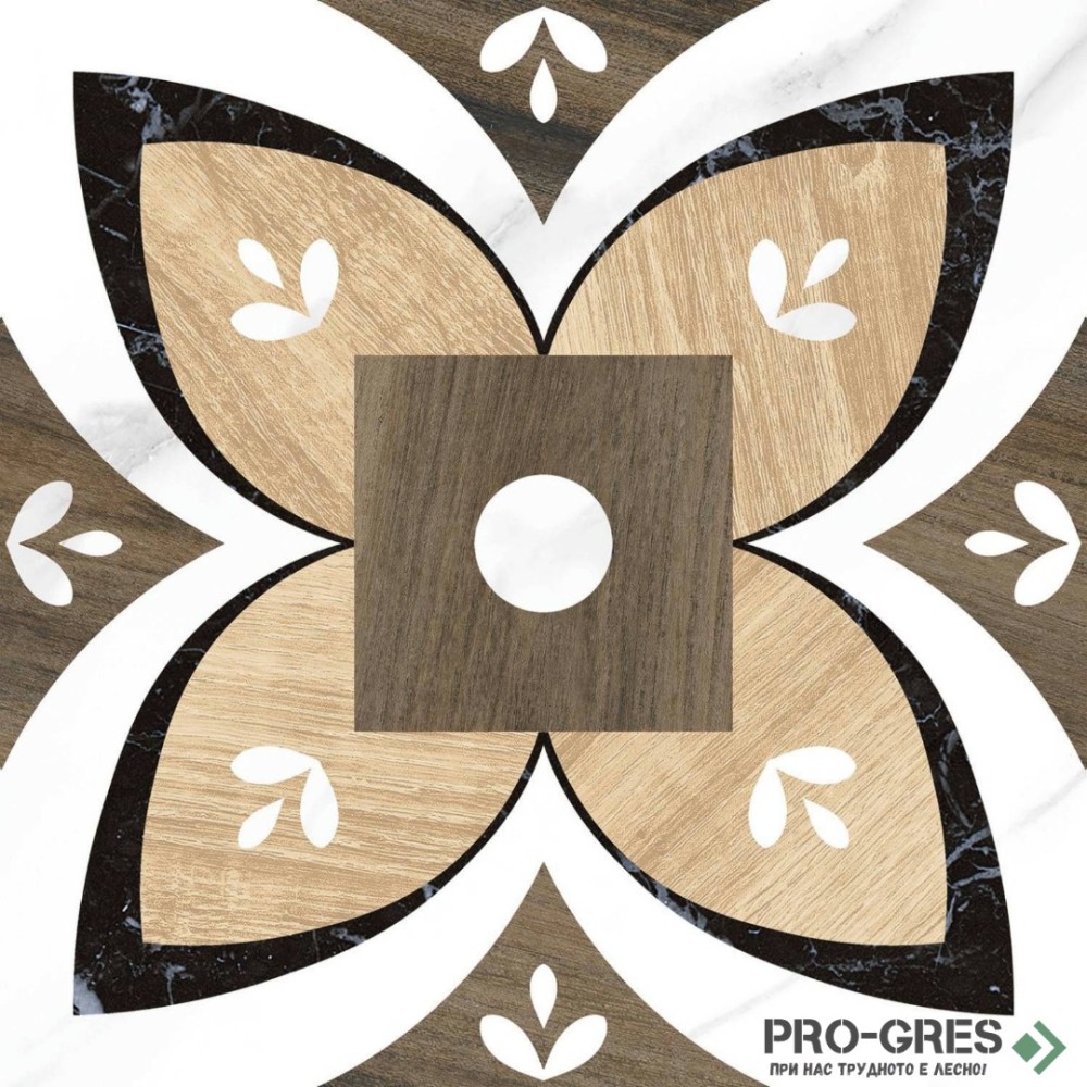 Гранитогрес Mayolica Artwood 03 20x20