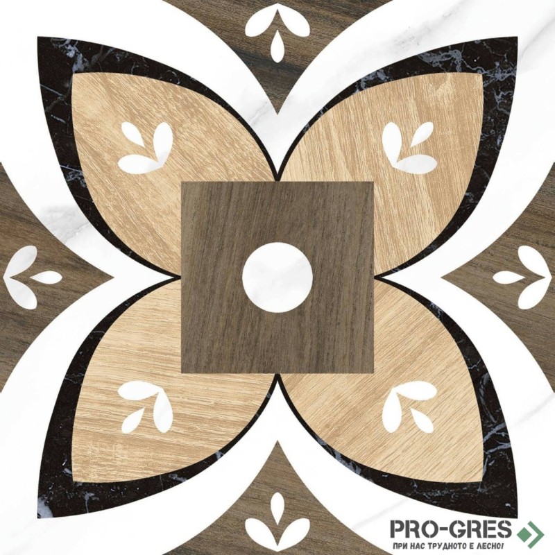 Гранитогрес Mayolica Artwood 03 20x20