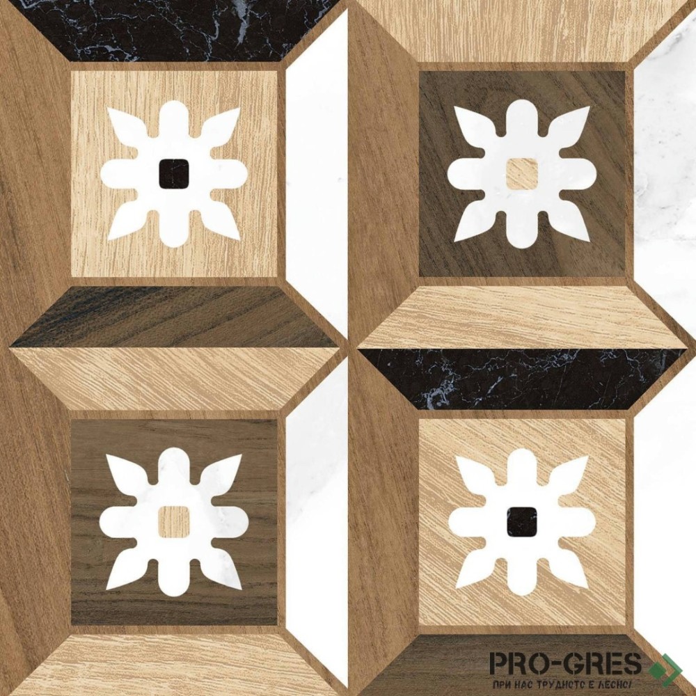 Гранитогрес Mayolica Artwood 06 20x20