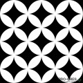 Гранитогрес Mayolica District Circles Black 20x20