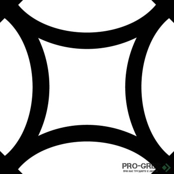 Гранитогрес Mayolica District Figure Black 20x20