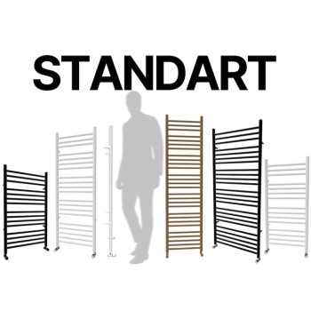 Лира за баня,алуминиева,черен мат STANDART 552W- 1607W