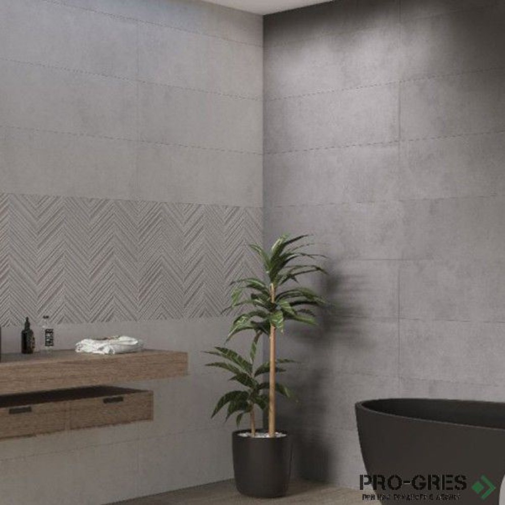 Плочки за баня Navarti Drava Silver 30×90 см