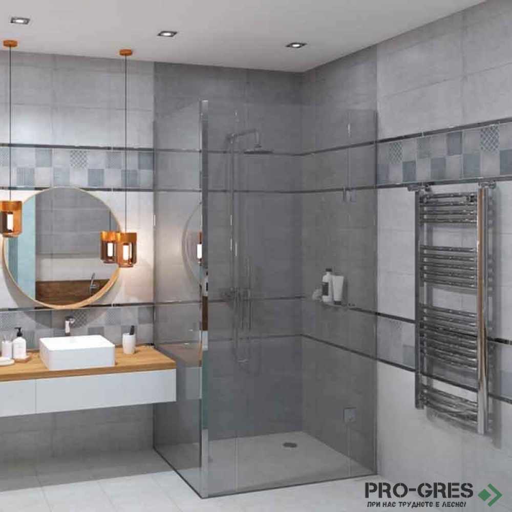 Плочки за баня Navarti Stuk Gris 25×70 см Плочки за баня Navarti Stuk Gris 25×70 см