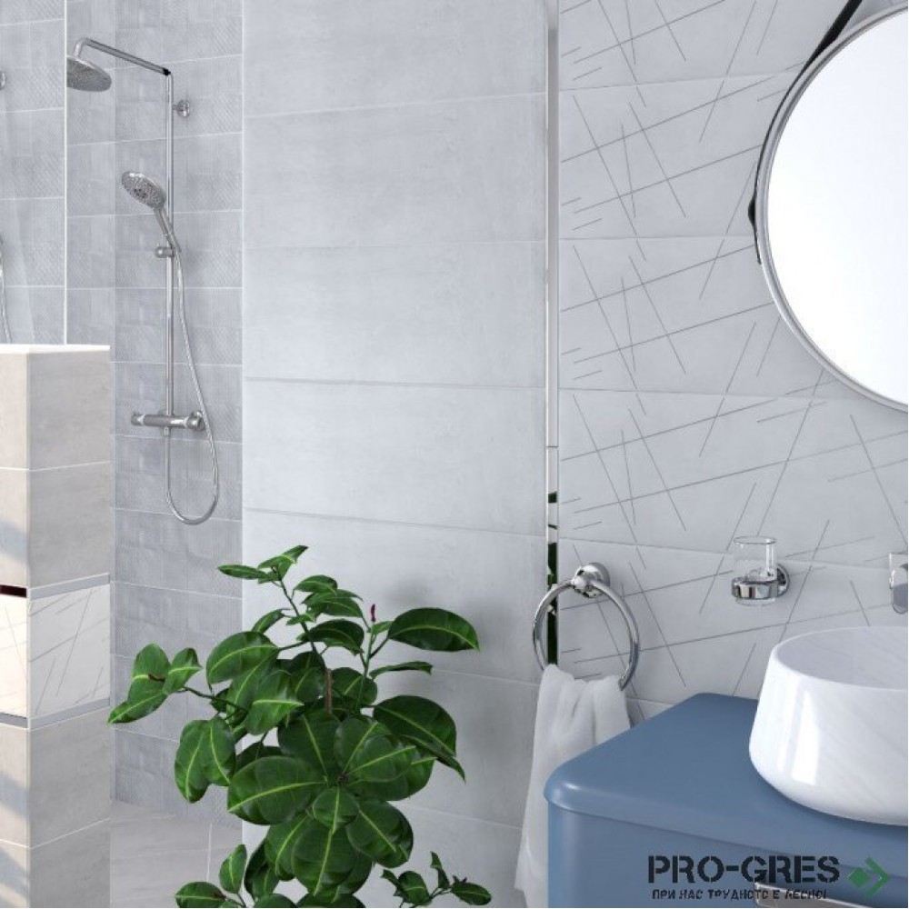 Плочки за баня Navarti Stuk Space Gris 25×70 см Плочки за баня Navarti Stuk Space Gris 25×70 см