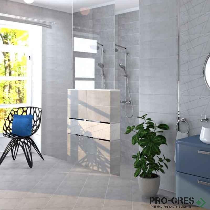 Плочки за баня Navarti Stuk Space Gris 25×70 см Плочки за баня Navarti Stuk Space Gris 25×70 см