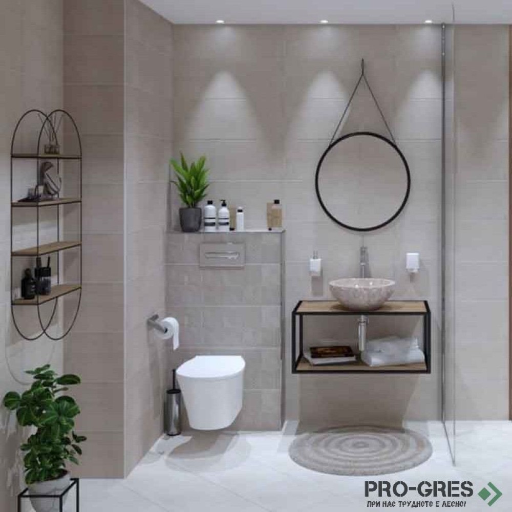 Плочки за баня Navarti Stuk Space Taupe 25×70 см Плочки за баня Navarti Stuk Space Taupe 25×70 см
