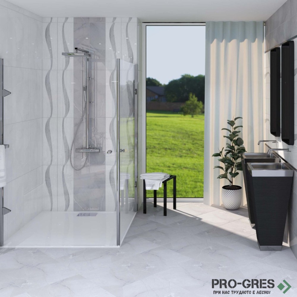 Плочки за баня Pamesa Ceramica Gravel Gris 20×60 см