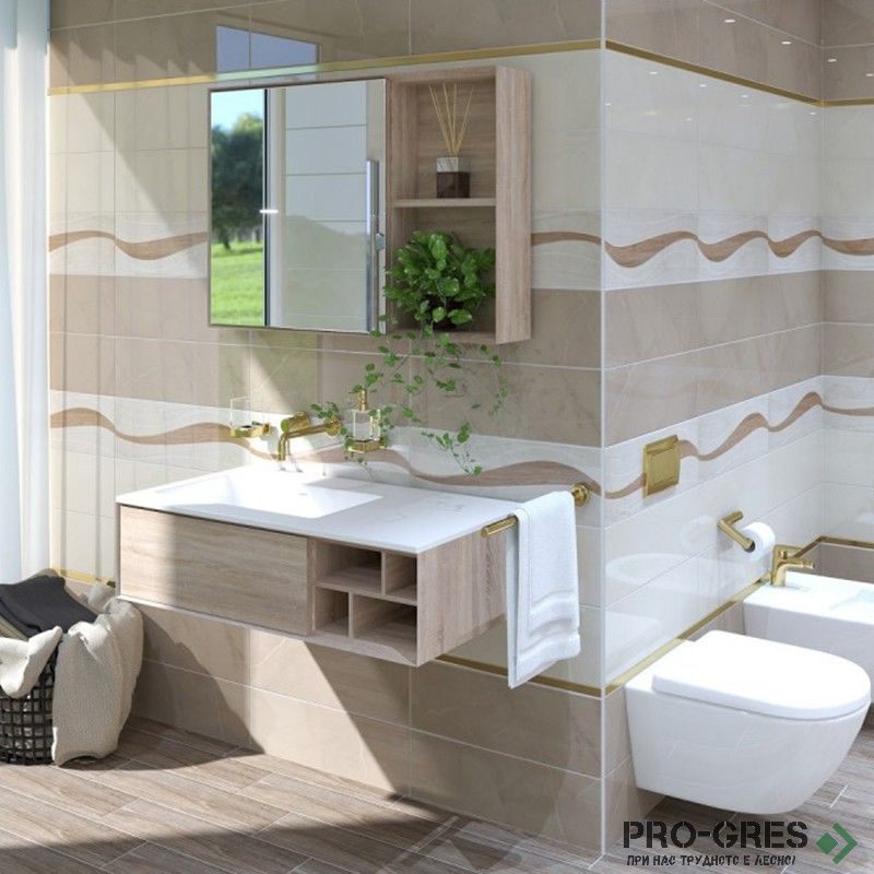 Плочки за баня Pamesa Ceramica Gravel Moka 20×60 см Плочки за баня Pamesa Ceramica Gravel Moka 20×60 см