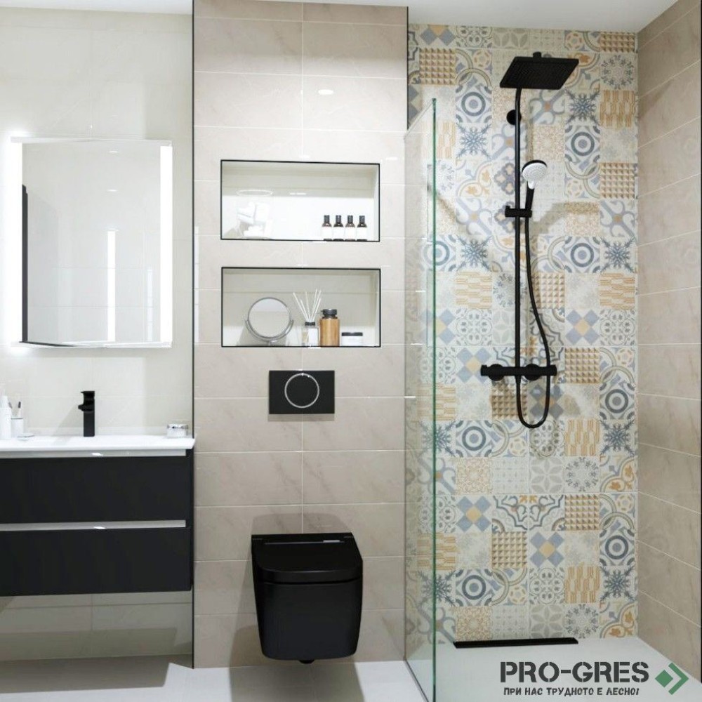 Плочки за баня Pamesa Ceramica Gravel Moka 20×60 см