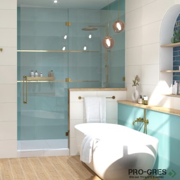 Плочки за баня Pamesa Irida White 30×90 см