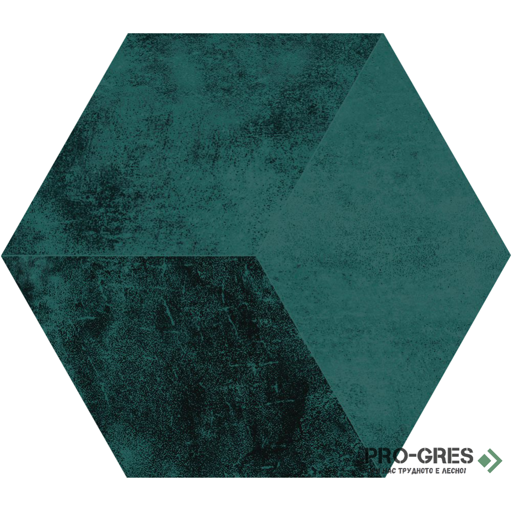 Дизайнерски плочки Kingsbury Vert Hex 19.8×22.8 см