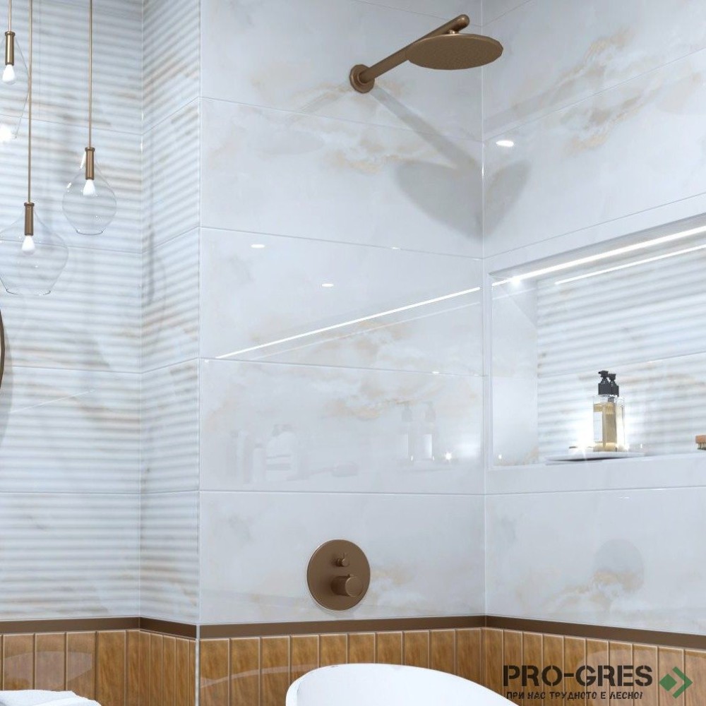 Плочки за баня Pamesa Naza White 30×90 см Плочки за баня Pamesa Naza White 30×90 см