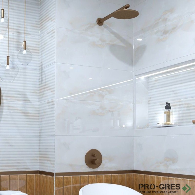 Плочки за баня Pamesa Naza White 30×90 см Плочки за баня Pamesa Naza White 30×90 см
