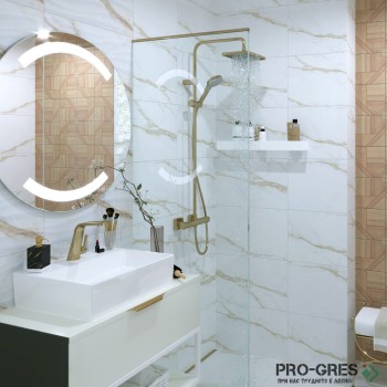 Плочки за баня Pamesa Portofino Gold 33.3×55 см