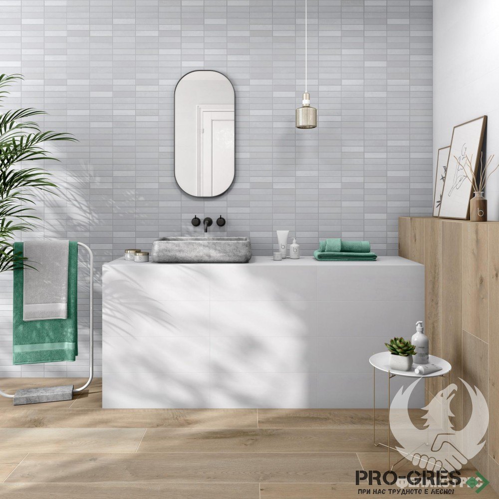 Плочки за баня Pamesa Ceramica Ramen Ceniza 20×60 см Плочки за баня Pamesa Ceramica Ramen Ceniza 20×60 см