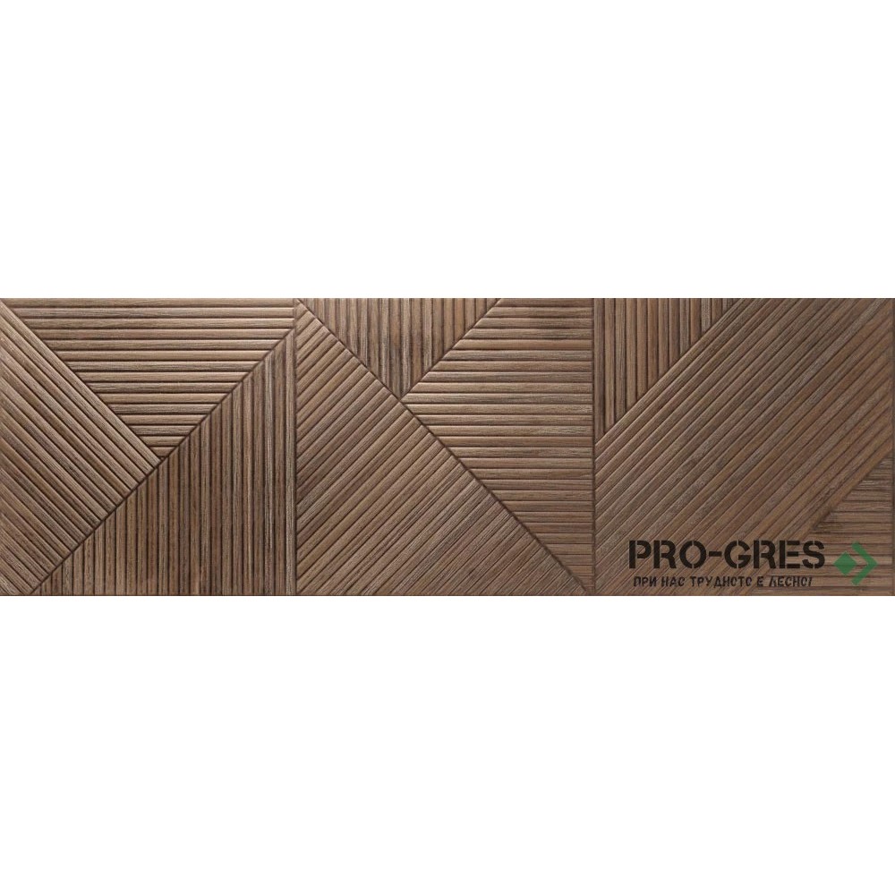 Фаянс AMAZONAS 9545 WENGUE RELIEVE RECT 30x90см