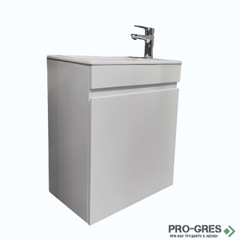 Долен шкаф с мивка Linea Compact,бял 50-60см