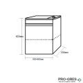 Долен шкаф с мивка Linea Compact,бял 50 и 60см