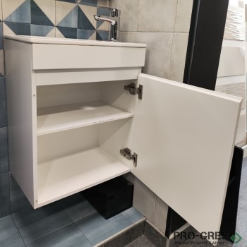 Долен шкаф с мивка Linea Compact,бял 50-60см