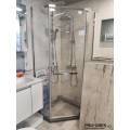 Душ кабина петоъгълна Penta 6мм прозрачно стъкло Хром 90х90x200см