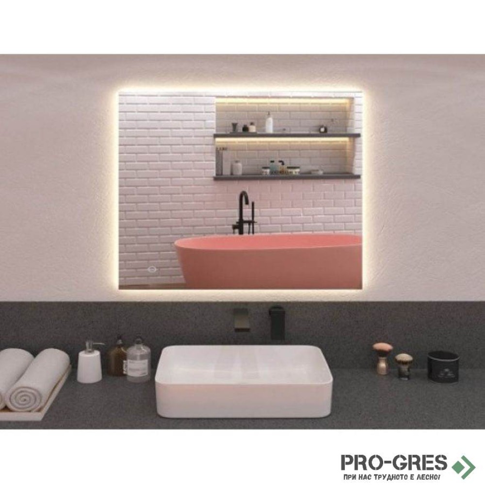 Огледало с LED осветление, 60х80 см, Progetto M032.6080touchheat60