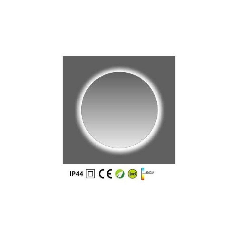 Огледало за баня кръгло с LED амбиентно осветление 80см Progetto M089.D80touch