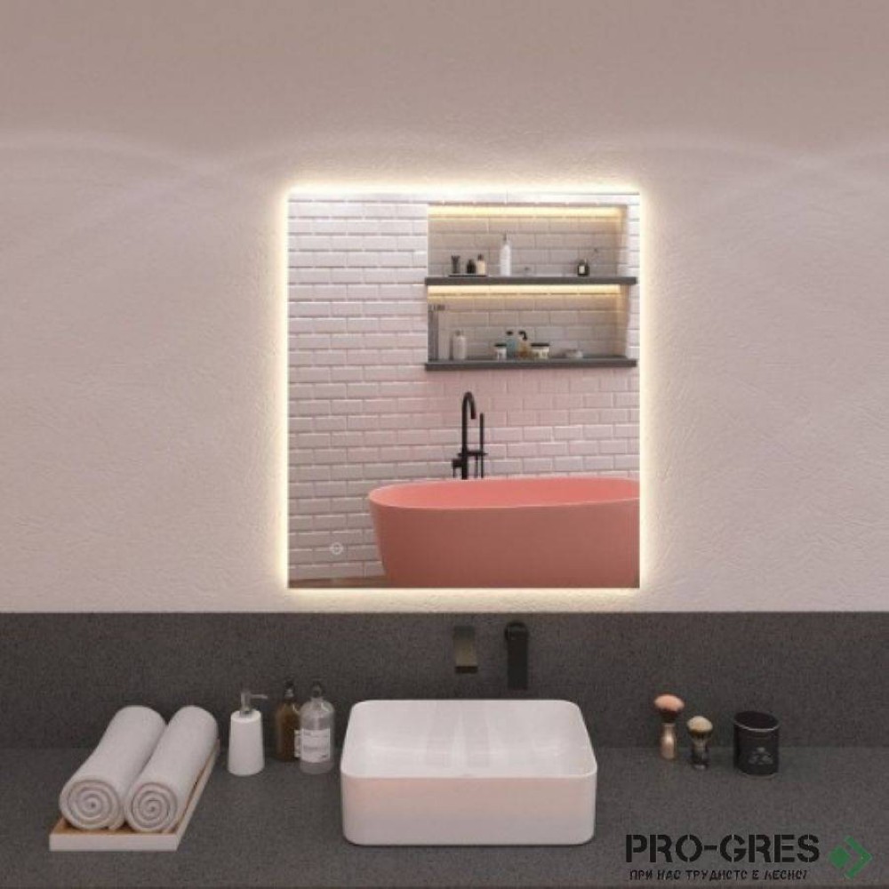 Огледало за баня с LED осветление, 70х80 см, Progetto M032.8070t