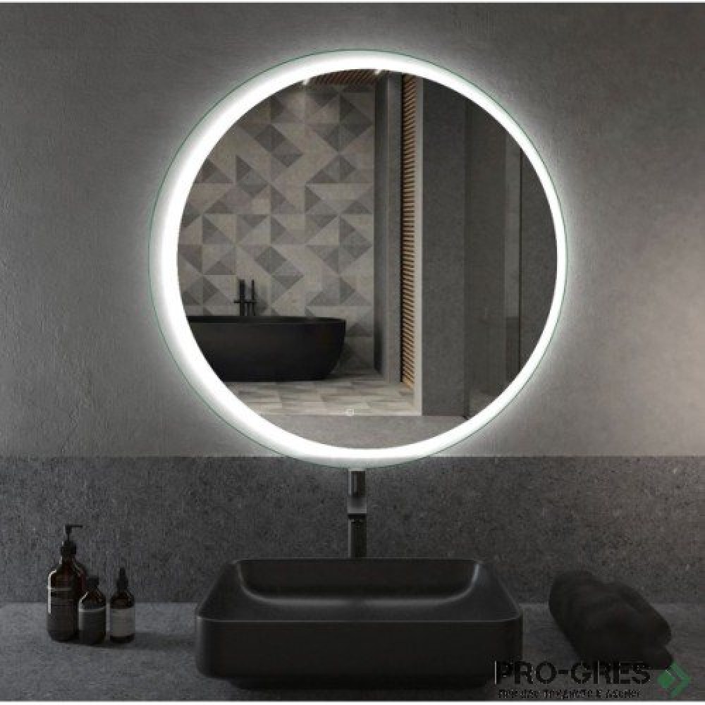Кръгло огледало с LED осветление, ф90, Progetto M040.D90touch