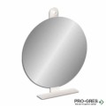 Кръгло огледало ф70, бяла метална поставка, Progetto M065.D70BIANCO