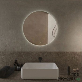 Кръгло огледало с LED осветление, ф60, Progetto M089.D60touchheat