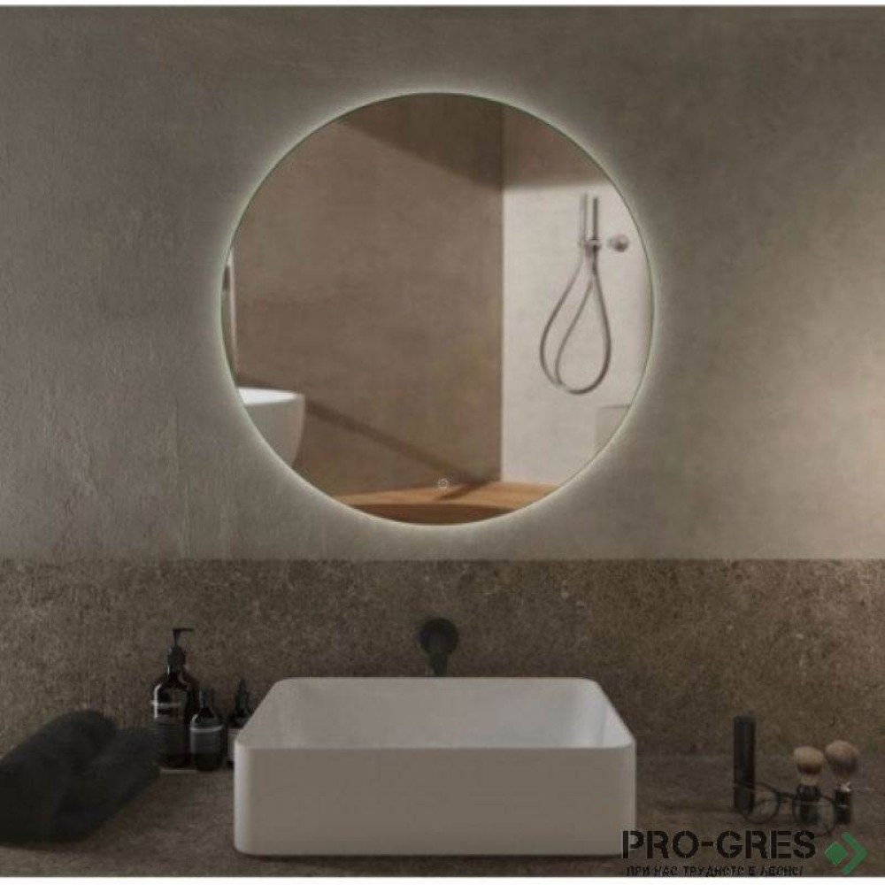 Кръгло огледало с LED осветление, ф70, Progetto M089.D70touchheat