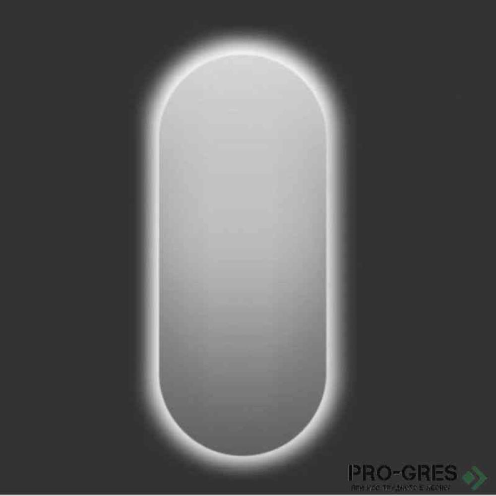 Овално огледало с LED осветление и нагревател, 40х80 см, Progetto M096.4080touch401