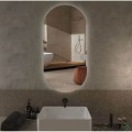 Овално огледало с LED осветление, 50х100 см, Progetto M096.50100touchheat50