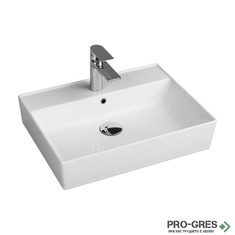 Мивка за баня бяла 60х46.5см  Cross Line Quarter Bath