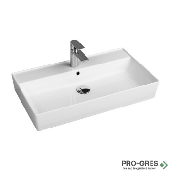 Мивка за баня бяла 80х46.5см  Cross Line Quarter Bath