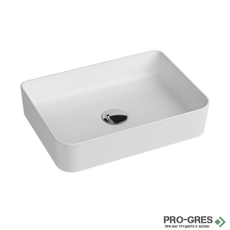 Мивка за баня монтаж върху плот/мебел 60х38см бяла Rapid Line Quarter Bath Мивка за баня монтаж върху плот/мебел 60х38см бяла Rapid Line Quarter Bath
