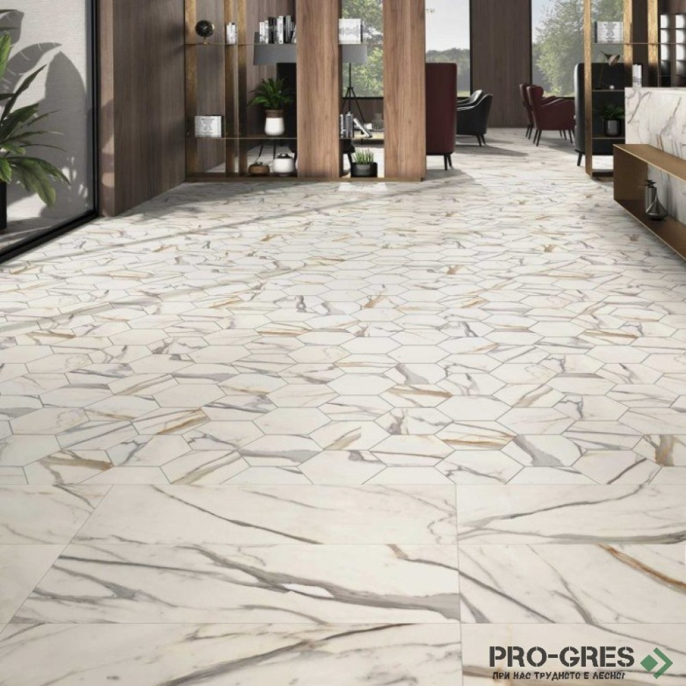 Плочки за баня Realonda Calacatta Gold 40×120 см Плочки за баня Realonda Calacatta Gold 40×120 см