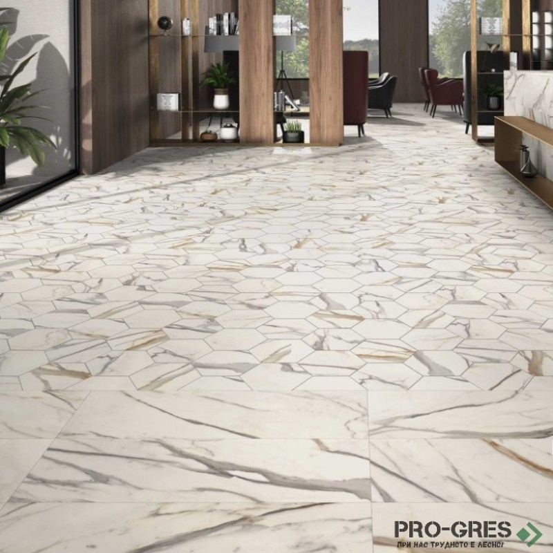 Плочки за баня Realonda Calacatta Gold 40×120 см Плочки за баня Realonda Calacatta Gold 40×120 см