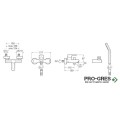 Смесител за вана/душ L20 с аксесоари Roca A5A0109C02