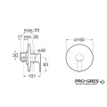 Смесител за душ вграден L20, Roca A5A2A09C00