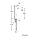 Смесител за мивка висок Atlas Cold Start, Roca A5A3790C00