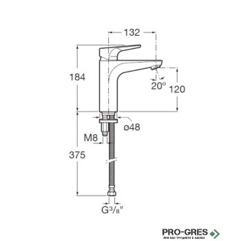 Смесител за мивка Atlas Cold Start, Roca A5A3990C00 Смесител за мивка Atlas Cold Start, Roca A5A3990C00