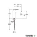 Смесител за мивка L20 Cold Start, Roca A5A3B09C00