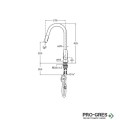 Смесител за кухня Cala Cold Start, U чучур, 2 функции, Roca A5A816EC00