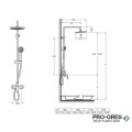 Душ колона с кръгла пита Victoria-M Plus, Roca A5A9A4FC00
