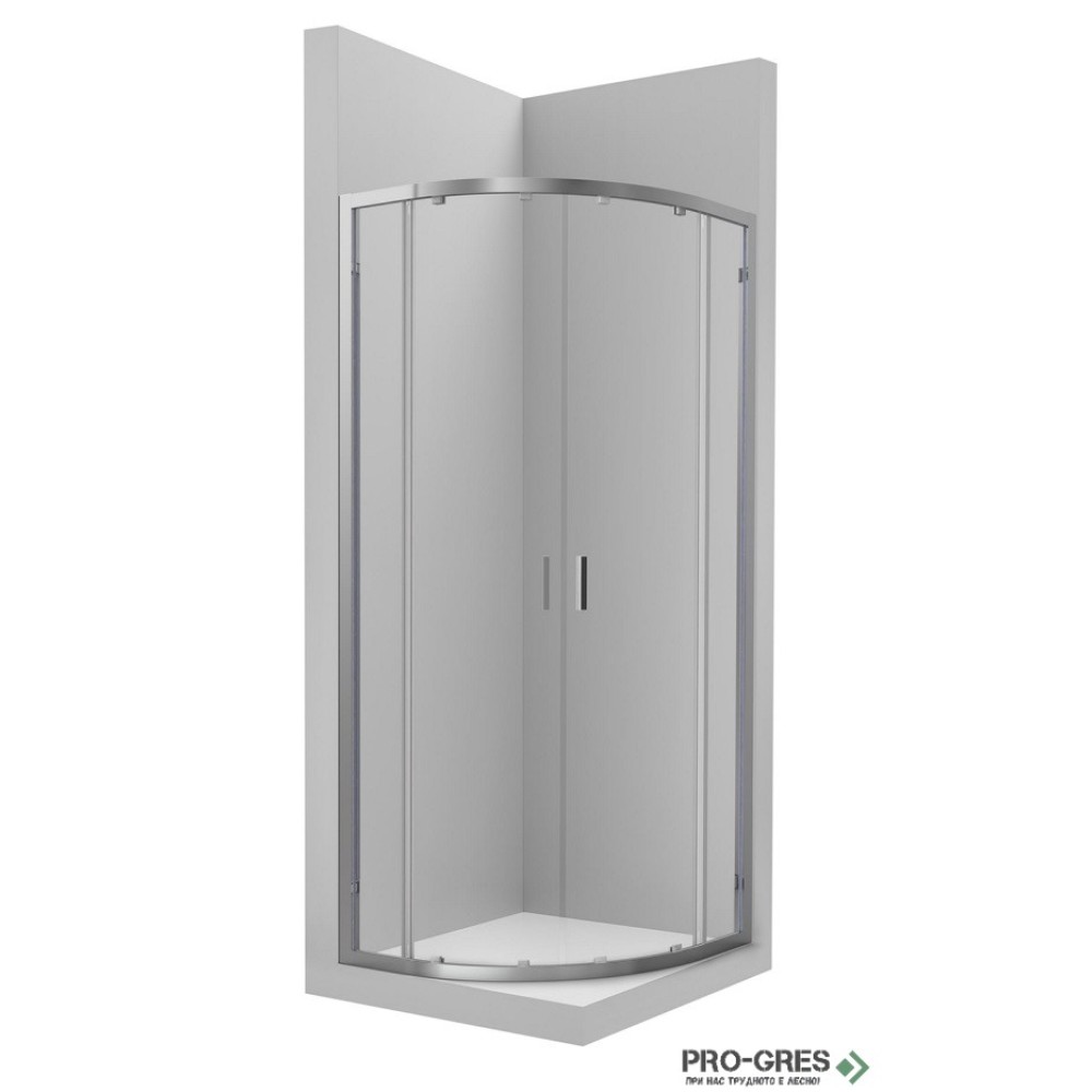 Душ кабина овална Victoria MR 90x90 хром профил, Roca AM19009012